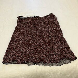 Brandy Melville floral midi skirt